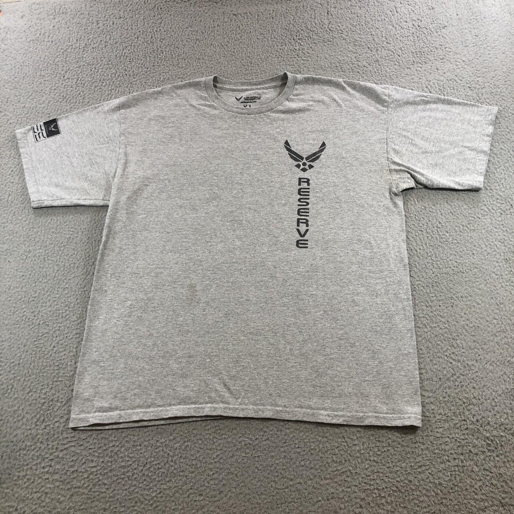 air force reserve T Shirt Men's XL Gray Gym Workout